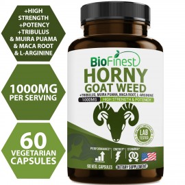 Horny Goat Weed 1000mg (60 vegan capsules)