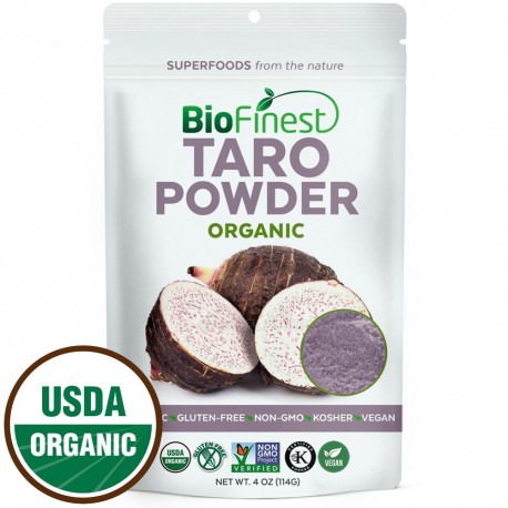 taro powder pure dried superfood freeze antioxidants immune boost weight skin health system management biofinest