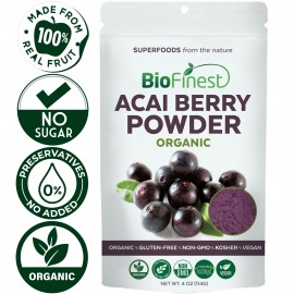 Acai Berry Juice Powder - 100% Pure Freeze-Dried Antioxidant Superfood -Boost Digestion Weight Management*