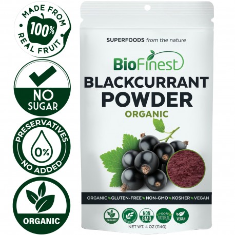 Blackcurrant Powder - 100% Pure Freeze-Dried Antioxidants Superfood - Boost Digestion Weight Loss