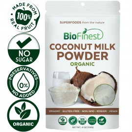 Coconut Milk Powder - 100% Pure Freeze-Dried Antioxidants Superfood - Heart Health Boost Digestion Lower Cholesterol
