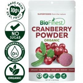 Cranberry Juice Powder - Pure Freeze-Dried Antioxidants Superfood