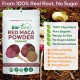 Red Maca Root Powder - 100% Pure Freeze-Dried Antioxidant Superfood - Boost Vitality & Endurance