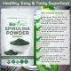 Spirulina Powder - 100% Pure Freeze-Dried Vitamins Superfood - USDA Certified Organic Raw Vegan Non-GMO - Boost Digestion