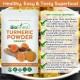 Turmeric Root (Curcumin) Powder - 100% Freeze-Dried Antioxidant Superfood - Boost Digestion Weight Loss