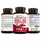Biofinest Antarctic Krill Oil 1000mg Supplement - EPA DHA Omega 3 Astaxanthin Phospholipid Antioxidant (120 Softgels)