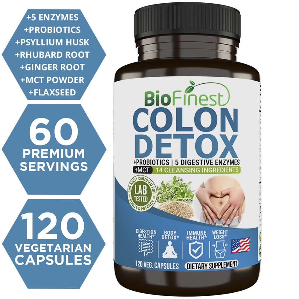 Biofinest Colon Detox Cleanser Probiotic Digestive Enzyme For