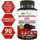 Biofinest Astaxanthin 6mg 12mg Supplement - Antioxidant Vitamin E Beta Carotene (90 Softgels)