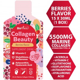 Biofinest Marine Collagen Peptides Beauty Drink 5500mg Hyaluronic Acid Vitamin C Glutathione 0 Sugar