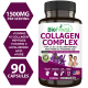 Biofinest Collagen Complex Supplement 1500mg Type 1 2 3 5 10 Hydrolyzed Peptides Marine Bovine (90 Capsules)