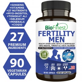 Biofinest Fertility Men Multivitamin Supplement - Healthy Sperm Count Motility Male Hormone Support Conceive Well