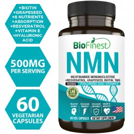 Biofinest NMN Booster 15000mg Supplement NAD+ Nicotinamide Resveratrol