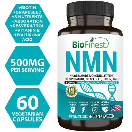 Biofinest NMN Booster 15000mg Supplement NAD+ Nicotinamide Resveratrol