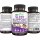 Biofinest Sleep Support Supplement - 16-in-1 Melatonin Ashwagandha Chamomile Magnesium - 90 Capsule