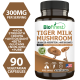 Biofinest Tiger Milk Mushroom Supplement - 300mg Respiratory Lung Wellness Immune Cough Support Vitality Energy 90s