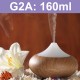 G2 (160ml) Ultrasonic Aroma Diffuser/ Air Humidifier/ Purifier/ 7-Color LED Light, 6 Hours Mist, Auto Off, Super Quiet