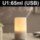 U1 (65ml) Ultrasonic Aroma Diffuser/ Air Humidifier/ Nebulizer/ 7-Color LED Light, 4-Timer, 3 Hours Mist, Auto Off, Super Quiet
