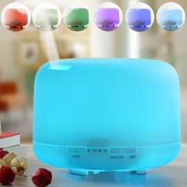 F1 (500ml) Ultrasonic Aroma Diffuser/ Air Humidifier/ Purifier/ 7-Color LED, 4-Timer, 10 Hours Mist, Auto Off, Super Quiet