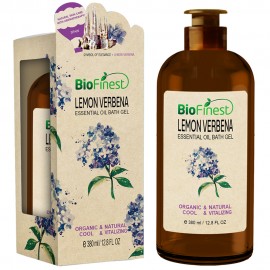 Lemon Verbena Essential Oil Shower Gel - Aromatherapy Luxury Spa Gift Set - Natural Fragrance - Organic & VItalizing