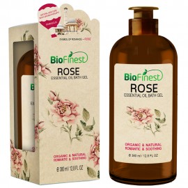 Rose Essential Oil Shower Gel- Aromatherapy Luxury Spa Gift Set - Natural Fragrance Body Wash - Romantic, Soothing, Moisturizing