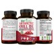  Antarctic Krill Oil Supplement - Double Strength 1000mg with Omega 3 EPA, DHA and Astaxanthin - For Healthy Heart, Brain, Immun
