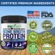 Bone Broth Protein Powder (Unflavored) - 100% Grass Fed Pasture-Raised Beef - Pure Organic Supplement For Healthy Skin, Hair, Jo