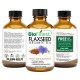 Flax Seed Organic Oil - 100% Pure Cold-Pressed -  Premium Quality - Rich in Omega-3/ Fiber/ Antioxidant - Moisturize Skin/Hair