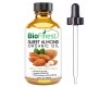 Sweet Almond Organic Oil - 100% Pure Cold-Pressed - Rich in Vitamin A/E/K - Remove Dark Circles - Reduce Fine lines - Anti-aging
