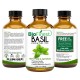 Basil Essential Oil - 100% Pure Undiluted - Therapeutic Grade - Best For Aromatherapy - Fight Flu - Ease Fatigue - Remove Odors