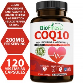 Coenzyme Q10 (COQ10) 200mg (120 vegetarian capsules)