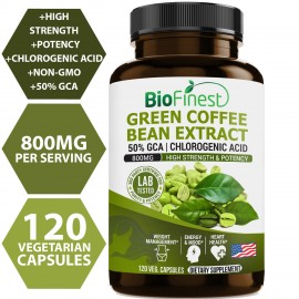 Green Coffee Bean Extract  (120 vegan capsules)