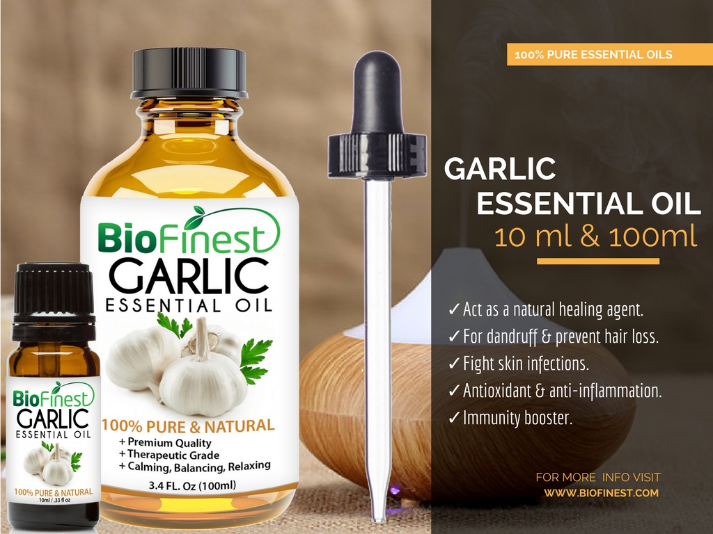 Garlic 100% Pure Essential Oil (Therapeutic Grade) 100% Pure Essential Oils