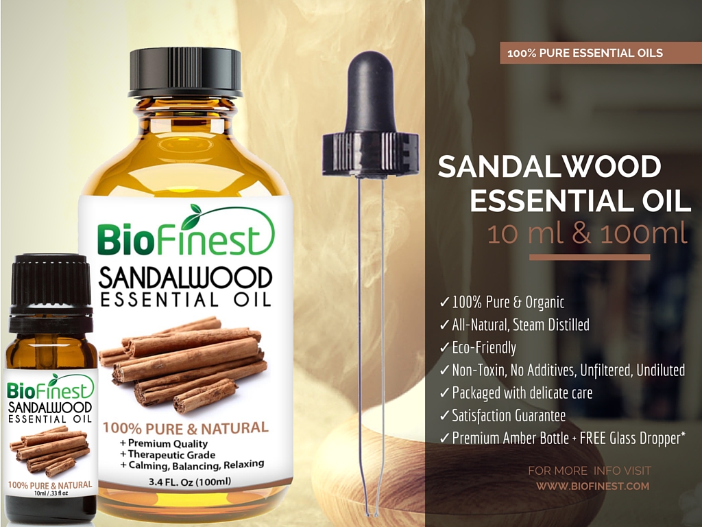 Sandalwood Essential Oil (Premium Essential Oil) - Therapeutic Grade 100%  Pure