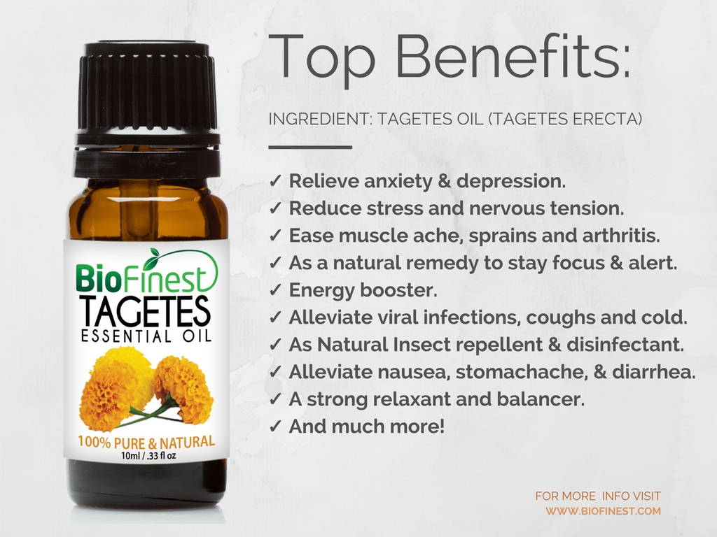 Biofinest 100% Pure Tagetes Essential Oil - Best For Aromatherapy