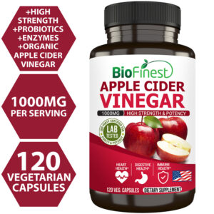 Biofinest Apple Cider Vinegar ACV Supplement (120 capsules)