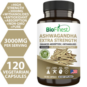 Biofinest Ashwagandha Supplement (120 capsules)