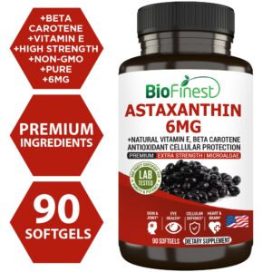 Biofinest Astaxanthin Supplement (90 softgels)