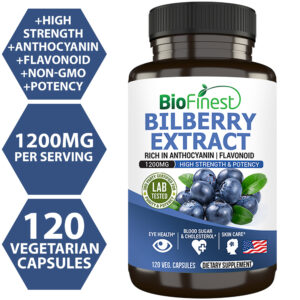 Biofinest Bilberry Supplement (120 capsules)