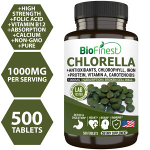 Biofinest Chlorella Supplement (500 tablets)