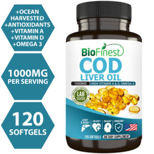 Biofinest Cod Liver Oil Supplement (120 softgels)
