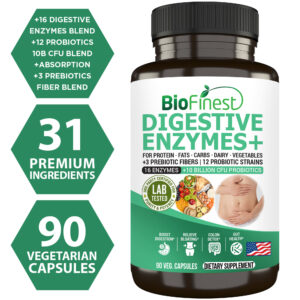 Biofinest Digestive Enzymes Supplement (90 capsules)