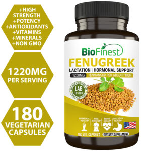 Biofinest Fenugreek Supplement (180 capsules)