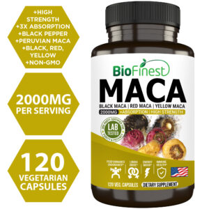 Biofinest Maca Root Supplement (120 capsules)