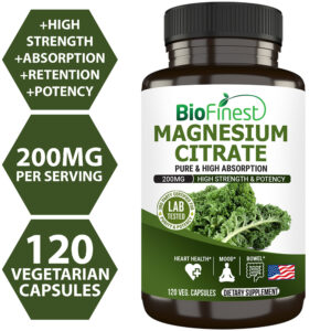 Biofinest Magnesium Citrate Supplement (120 capsules)
