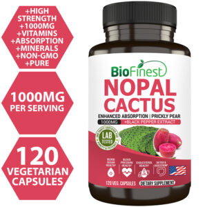 Biofinest Nopal Cactus Supplement (120 capsules)