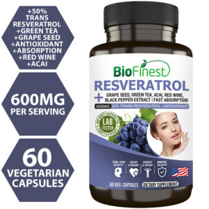 Biofinest Resveratrol Supplement (60 capsules)