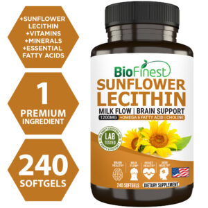 Biofinest Sunflower Lecithin Supplement (240 softgels)
