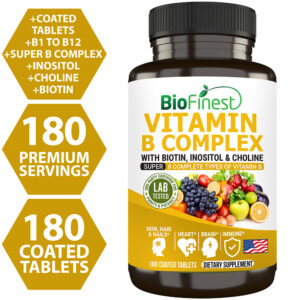 Biofinest Vitamin B Complex Supplement (180 capsules)