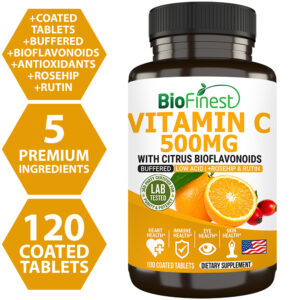 Biofinest Vitamin C 500mg Swallow Supplement (100 tablets)