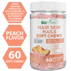 Biofinest Hair Skin Nails Soft Chews (Peach 60s)